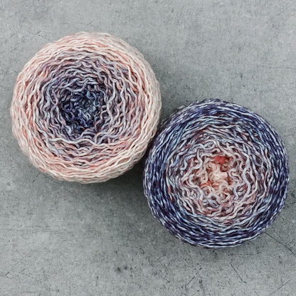 Foggy Sunrise - Gradient Sock Set - Black Tit Fingering/Sock - 80/20 Merino Nylon