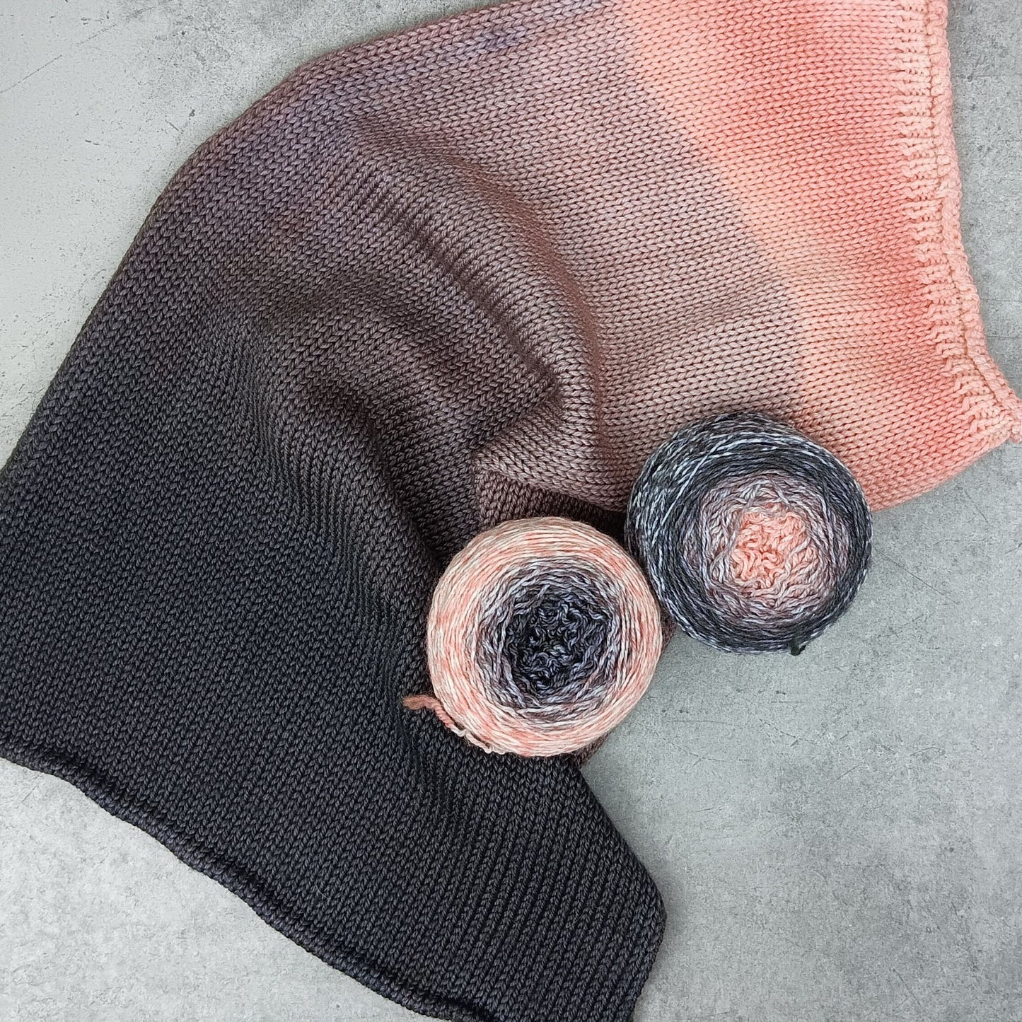 Foggy Sunrise - Gradient Sock Set - Black Tit Fingering/Sock - 80/20 Merino Nylon