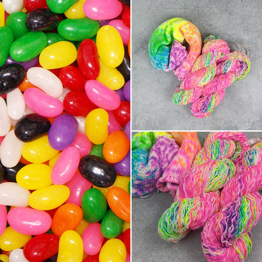 Jelly Beans - Gradient Sock Set - Black Tit Fingering/Sock - 80/20 Merino Nylon