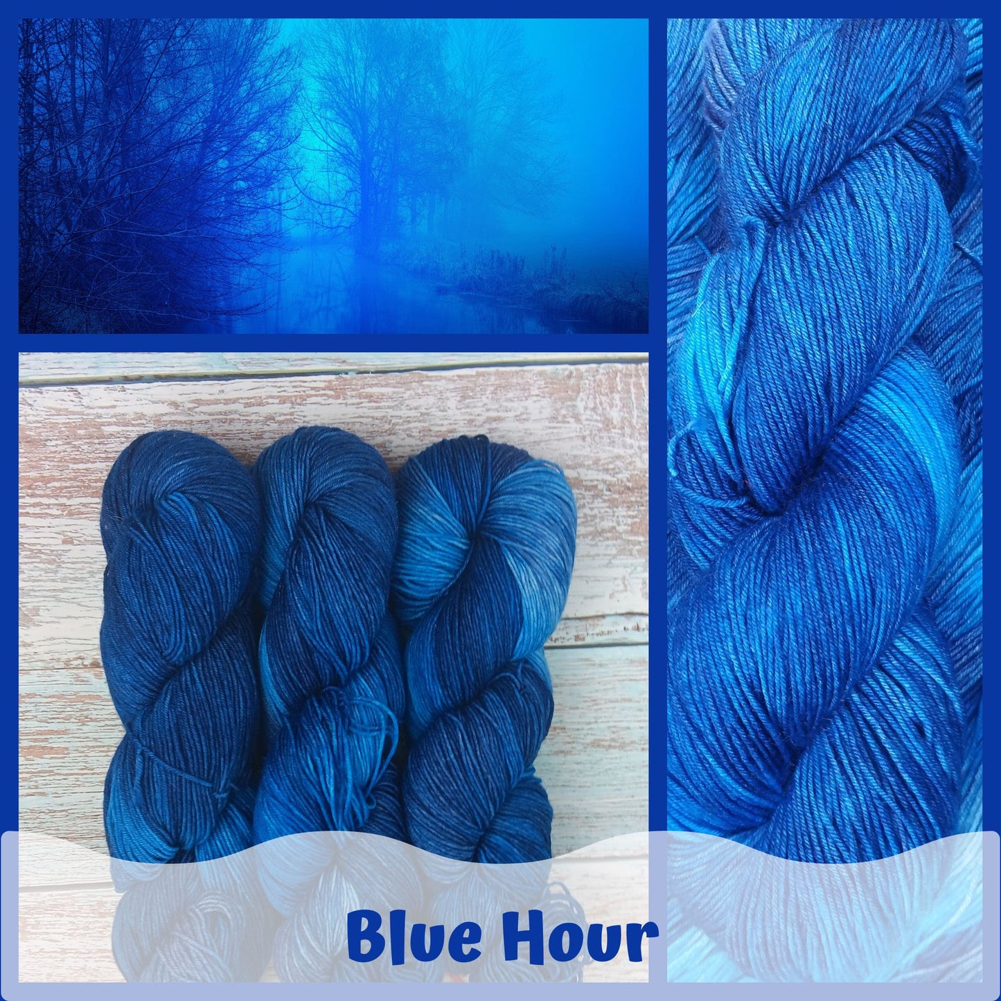 Blue Hour - Chickadee Fingering/Sock - Merino/Nylon - Ready to ship