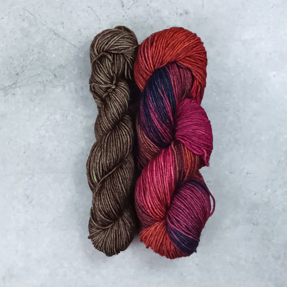 Kurt's Rainbow - Smallish Feet Set - Blue Tit Fingering/Sock - 75/25 Merino Nylon