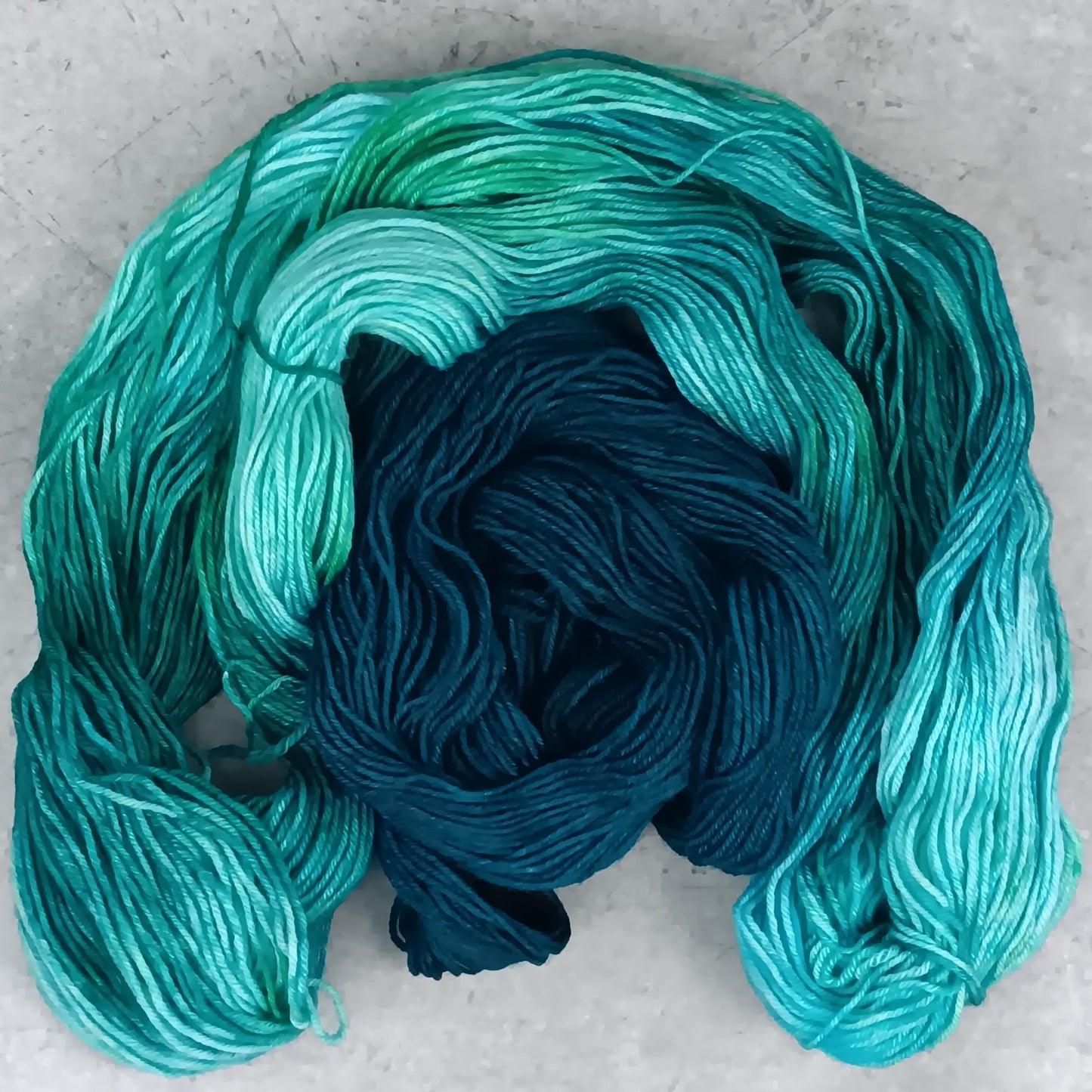 Sea Glass - Smallish Feet Set - Blue Tit Fingering/Sock - 75/25 Merino Nylon