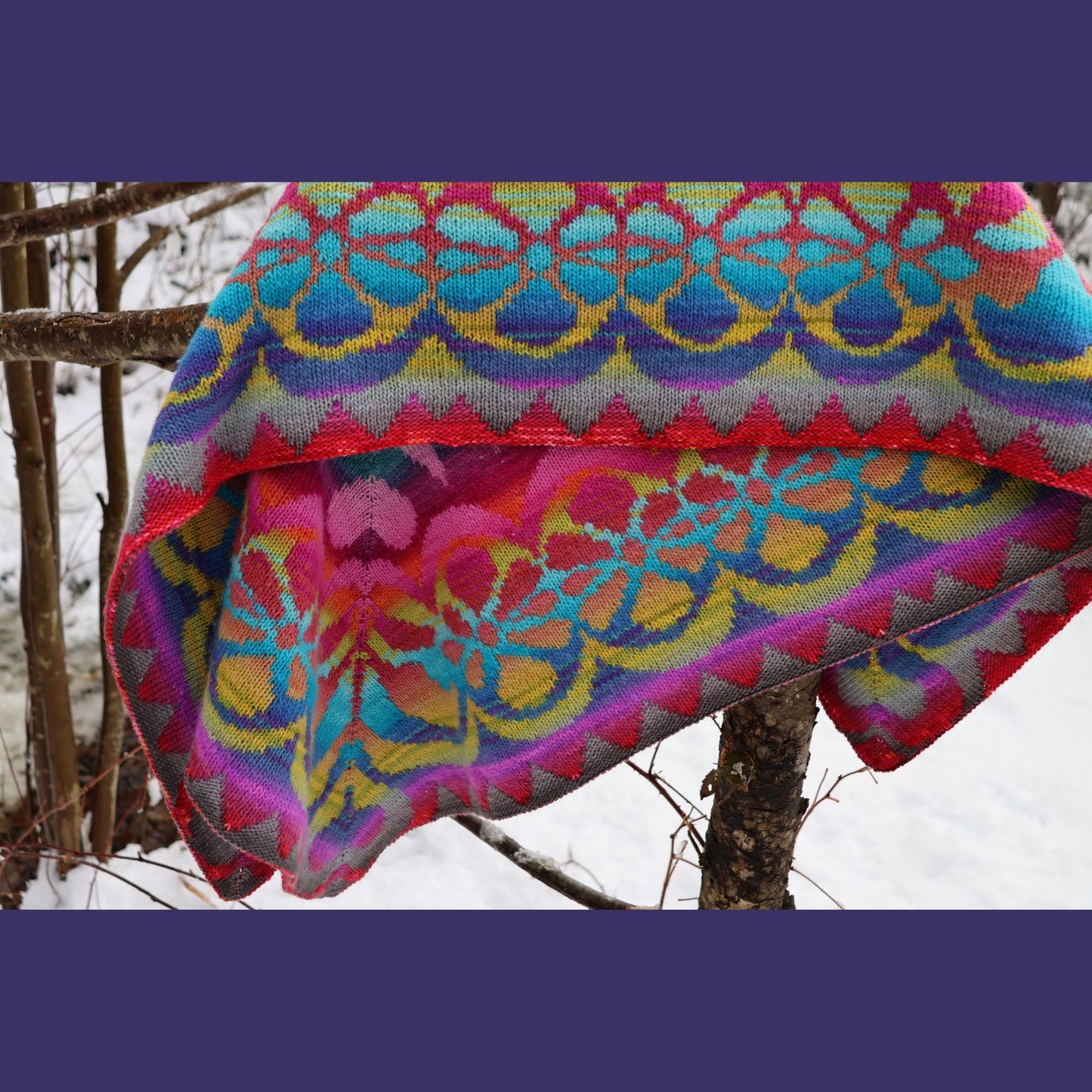 Flower Power DK Blanket by Lucy Neatby | Digital Knitting Pattern