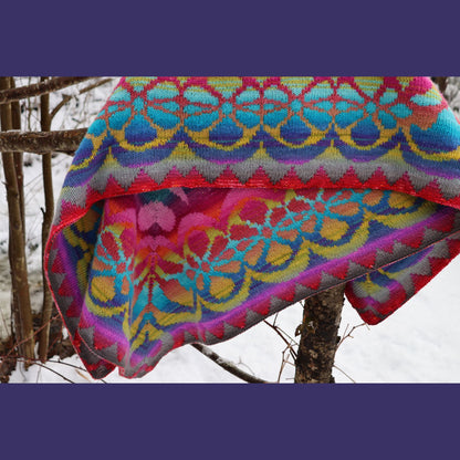 Flower Power DK Blanket by Lucy Neatby | Digital Knitting Pattern