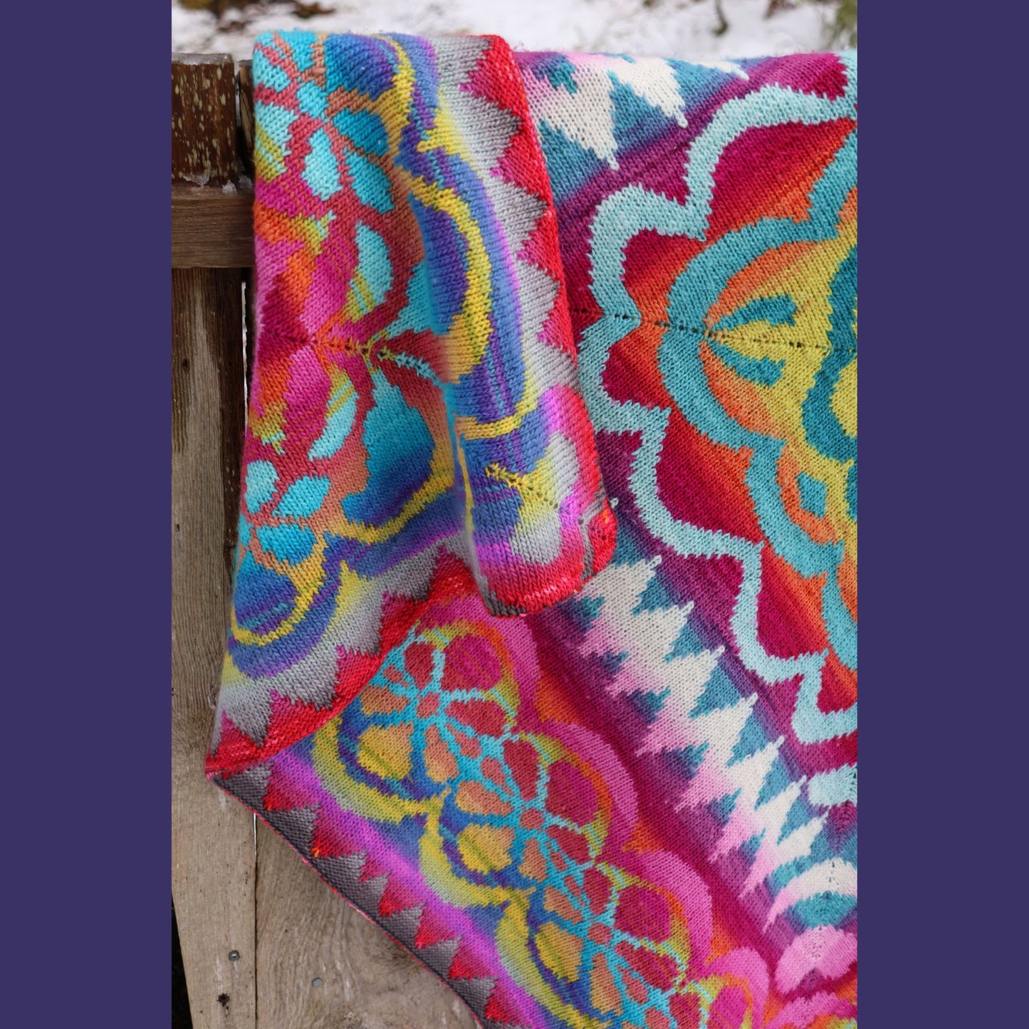 Flower Power DK Blanket by Lucy Neatby | Digital Knitting Pattern