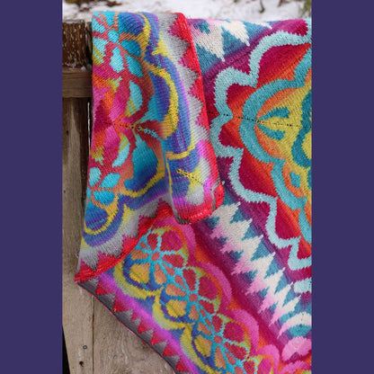 Flower Power DK Blanket by Lucy Neatby | Digital Knitting Pattern