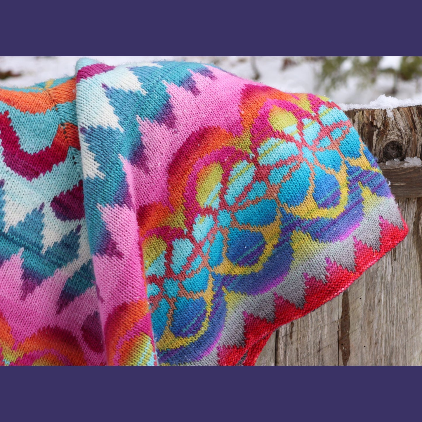 Flower Power DK Blanket by Lucy Neatby | Digital Knitting Pattern