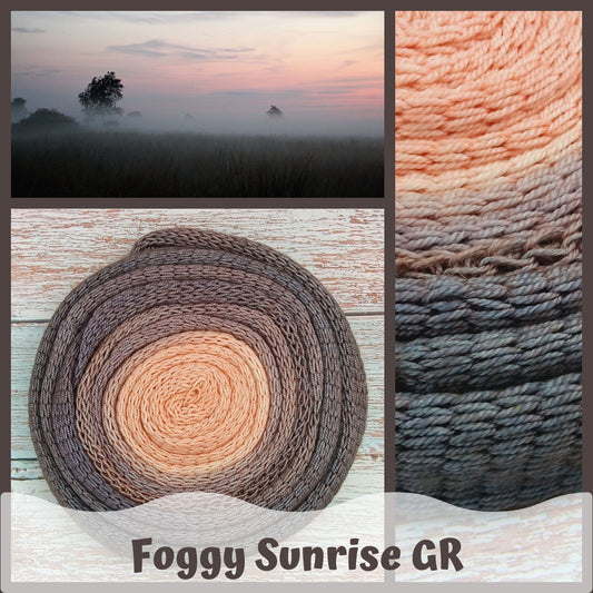 Foggy Sunrise Gradient - 720 Yards - Stellar's Jay MCN Fingering - Ready to ship