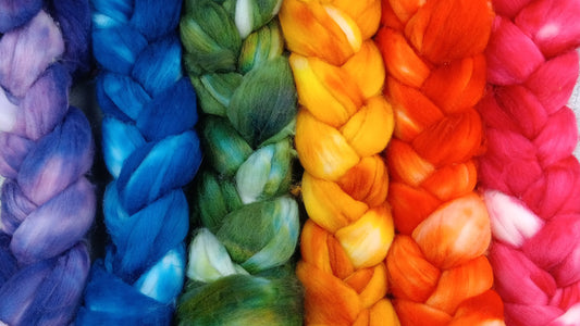 Big Rainbow - 300 grams 10.5 oz - SW Merino Top - 22 micron