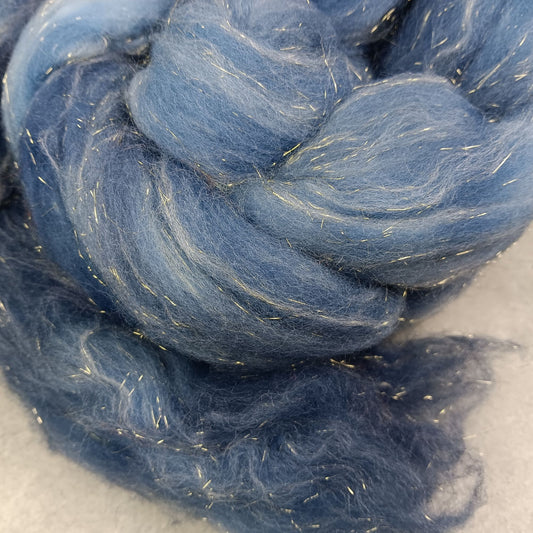 Starry Night - Merino Gold Stellina Top - 22 micron