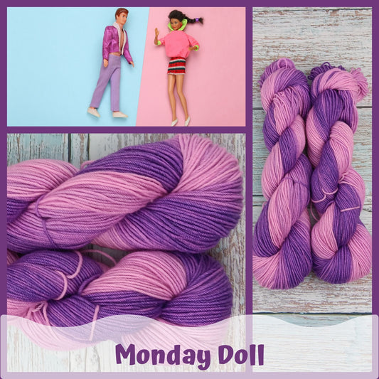 Gradient - Monday Doll - Chickadee Fingering/Sock - Ready to ship