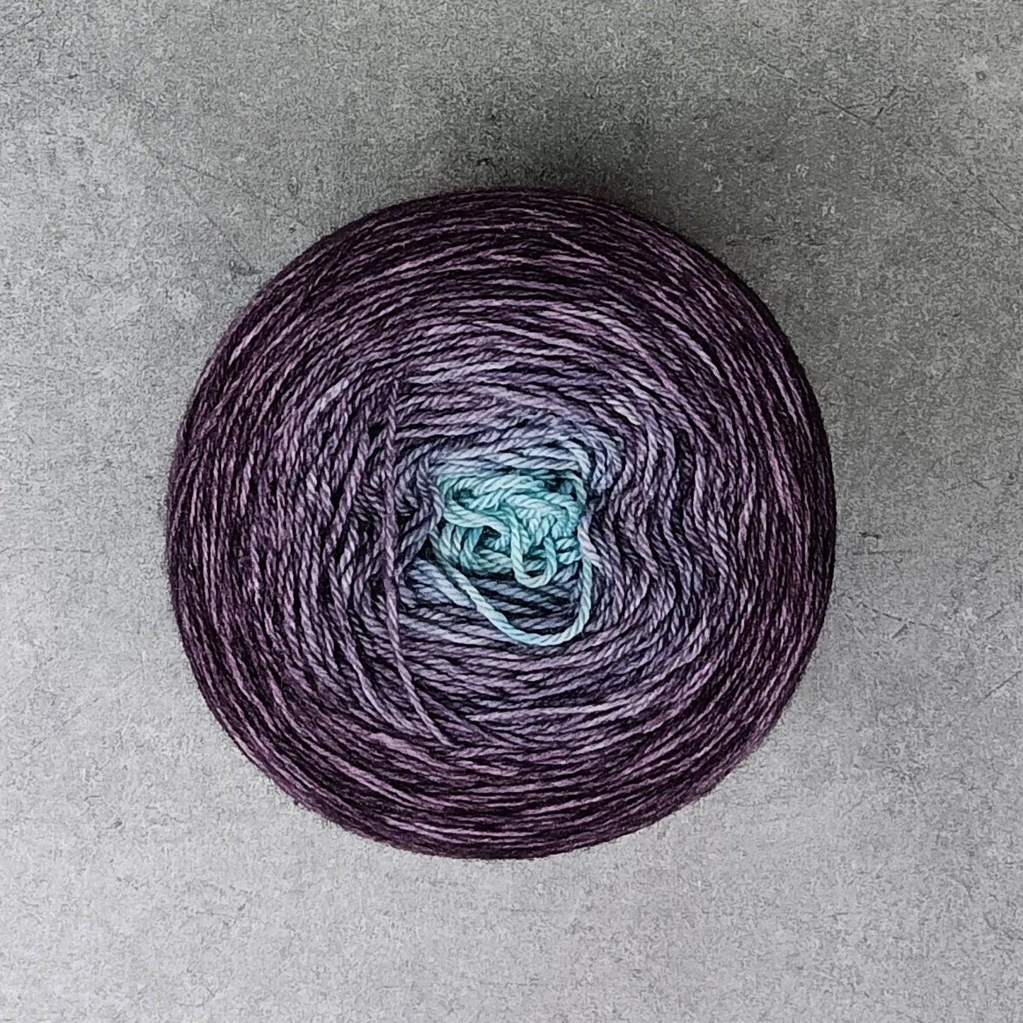 Eggplant with a View - Shawl Size - 200 grams - Mongolian Lark Fingering - 70/20/10 Merino Yak Silk