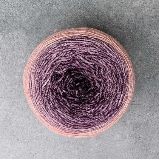 Everything Peachy - Shawl Size - 200 grams - Mongolian Lark Fingering - 70/20/10 Merino Yak Silk