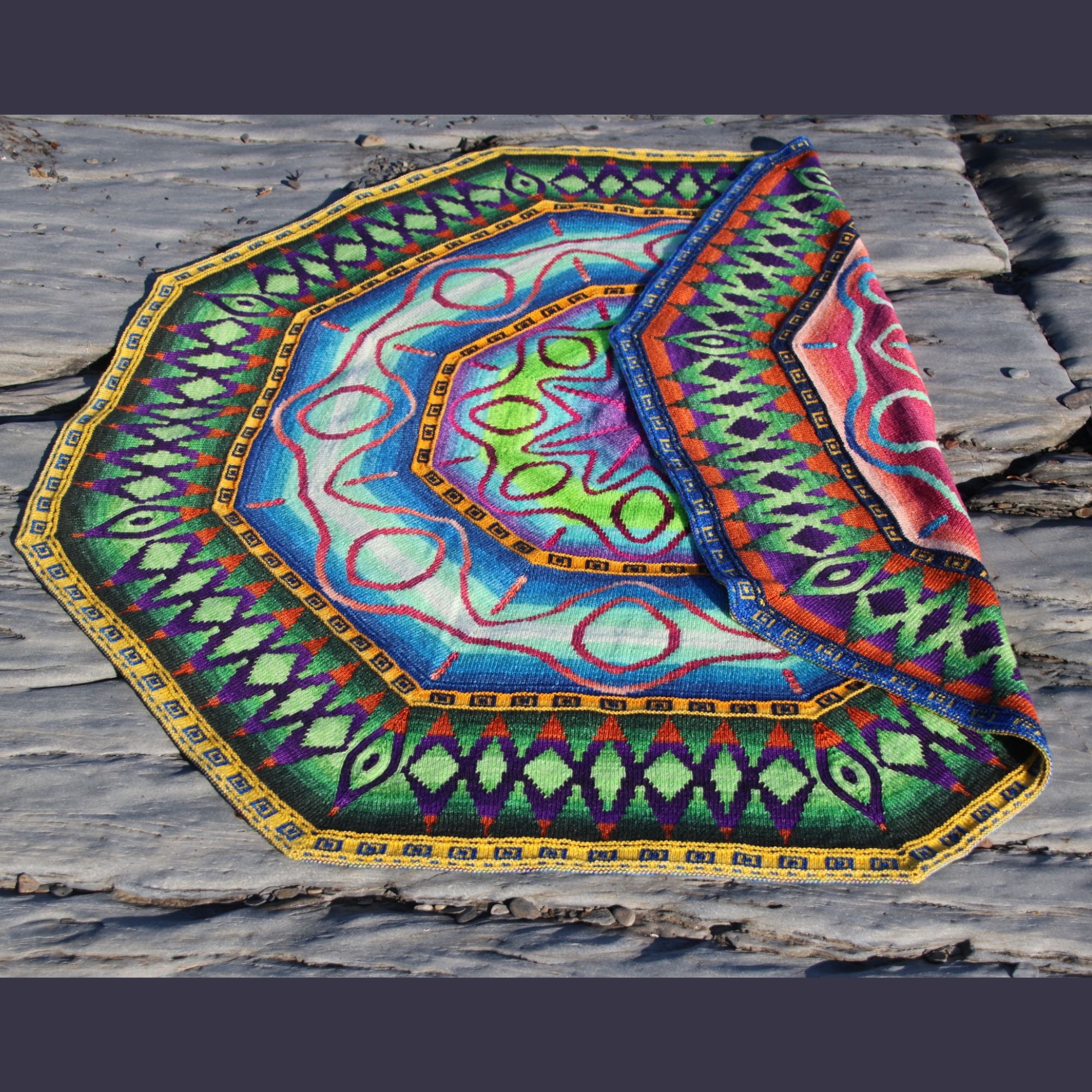 Northern Lights DK Blanket by Lucy Neatby | Digital Knitting