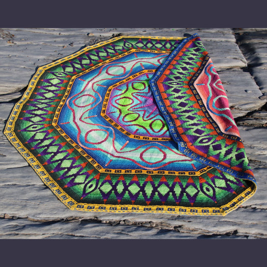 Northern Lights DK Blanket by Lucy Neatby | Digital Knitting Pattern