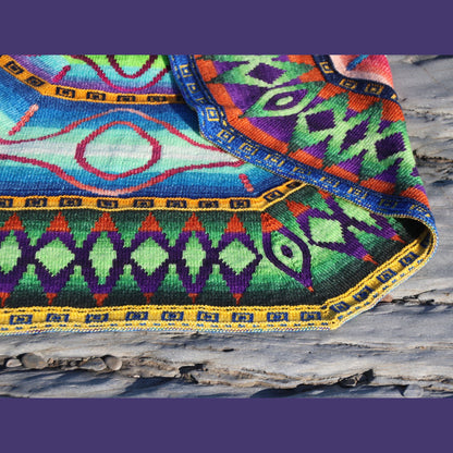 Northern Lights DK Blanket by Lucy Neatby | Digital Knitting Pattern