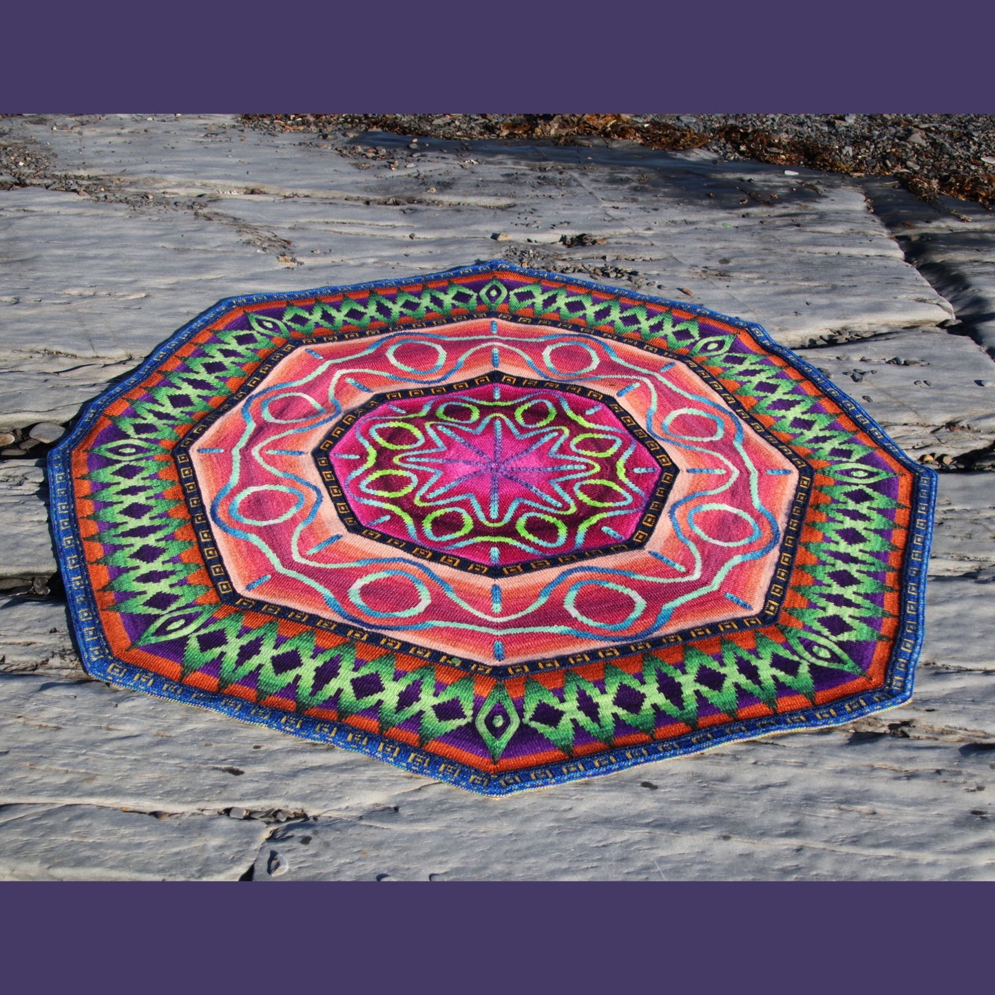 Northern Lights DK Blanket by Lucy Neatby | Digital Knitting Pattern