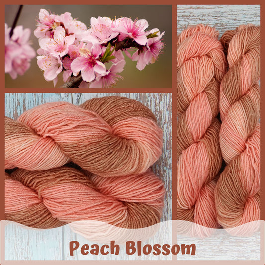 Gradient - Peach Blossom - Chickadee Fingering/Sock - Ready to ship
