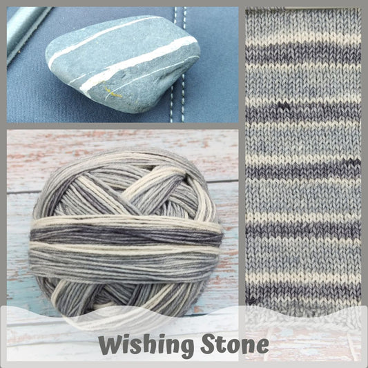 Wishing Stone - Self-striping -  Chickadee Fingering/Sock - Ready to ship