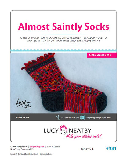 Almost Saintly Socks by Lucy Neatby | Digital Pattern