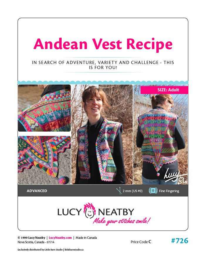 Andean Vest Recipe by Lucy Neatby - Digital Pattern