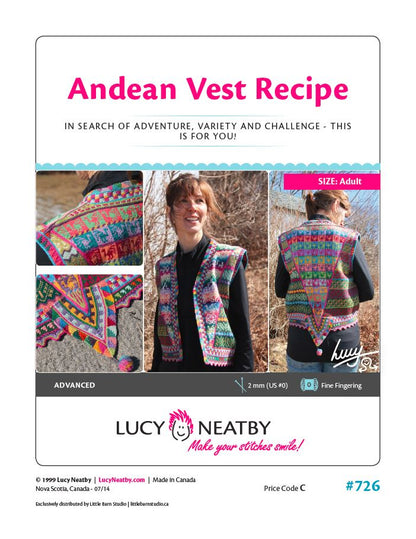 Recette de gilet andin par Lucy Neatby - Patron numérique