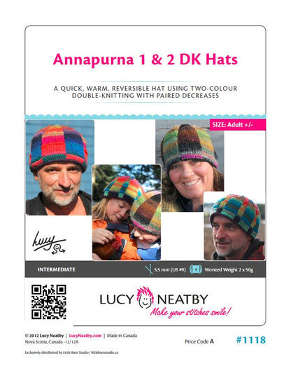 Annapurna 1 & 2 DK Hats by Lucy Neatby | Digital Pattern