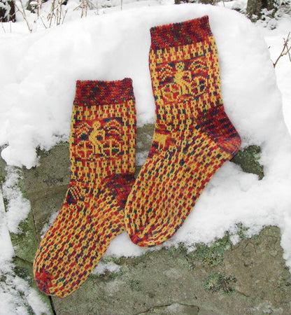 Bicycle Socks by Lucy Neatby | Digital Pattern