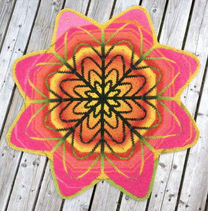 Blossom DK Blanket by Lucy Neatby - Digital Pattern