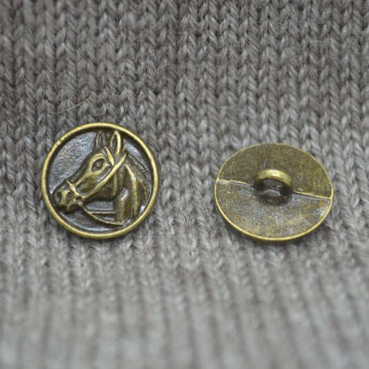 Elan Gold Shank Button, 15mm (5⁄8″) – True North Yarn Co.