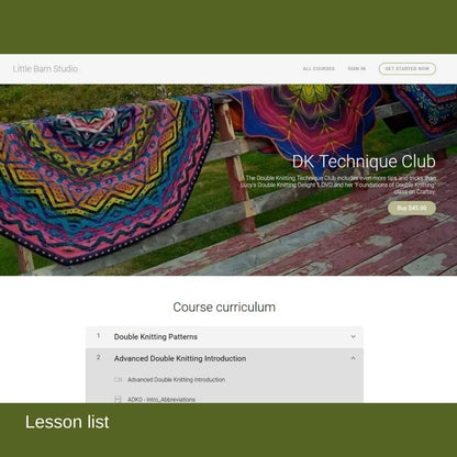 The DK Technique Club by Lucy Neatby - A video tutorial about double knitting / doubleknitting.