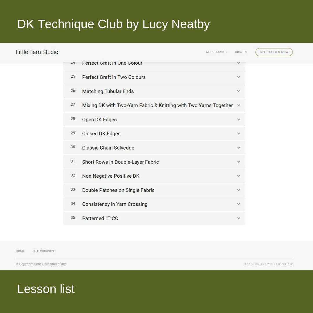 The DK Technique Club by Lucy Neatby - A video tutorial about double knitting / doubleknitting.