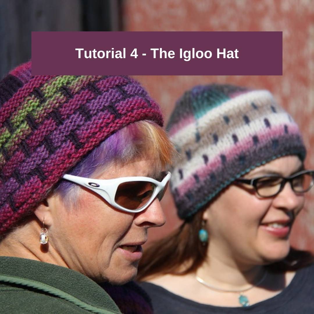 "The Igloo Hat" Tutorial by Lucy Neatby - a video tutorial about pattern specific double knitting techniques. Doubleknitting.