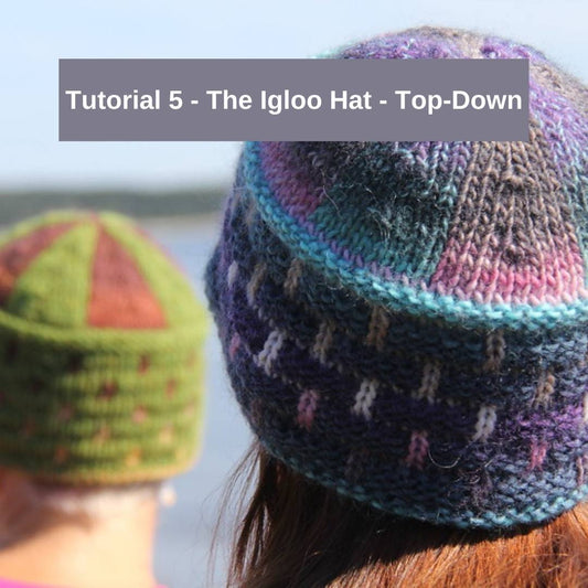 "The Igloo Hat - Top-Down" Tutorial by Lucy Neatby - a video tutorial about pattern specific double knitting techniques. Doubleknitting.