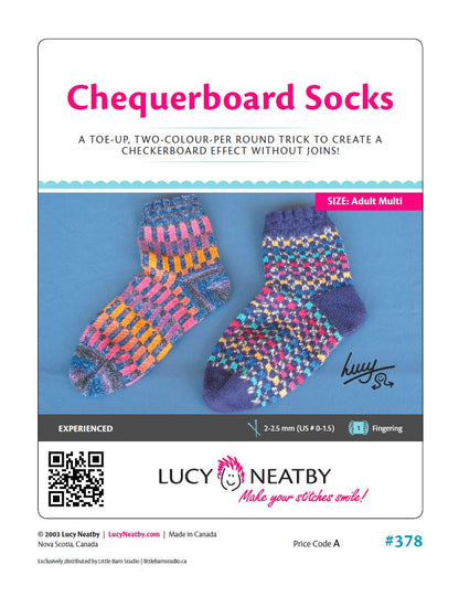Chequerboard Socks by Lucy Neatby | Digital Pattern