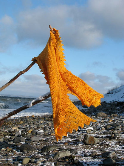 Écharpe et étole Cloud par Lucy Neatby - Patron numérique