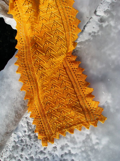 Écharpe et étole Cloud par Lucy Neatby - Patron numérique