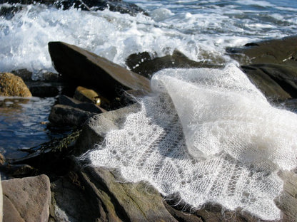 Écharpe et étole Cloud par Lucy Neatby - Patron numérique