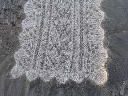 Écharpe et étole Cloud par Lucy Neatby - Patron numérique