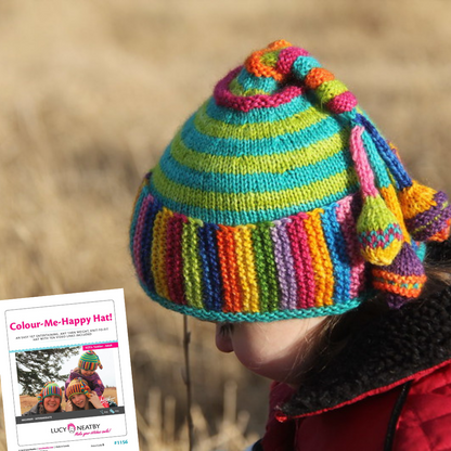Colour-Me-Happy Hat! by Lucy Neatby | Digital Pattern