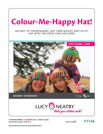 Colour-Me-Happy Hat! by Lucy Neatby | Digital Pattern