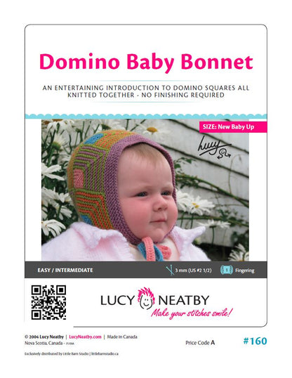 Domino Baby Bonnet by Lucy Neatby | Digital Pattern