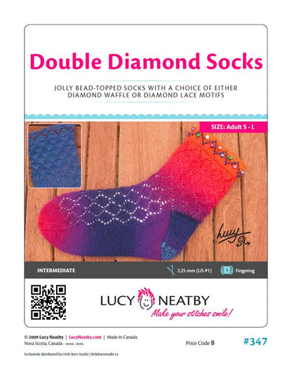 Double Diamond Socks by Lucy Neatby | Digital Pattern
