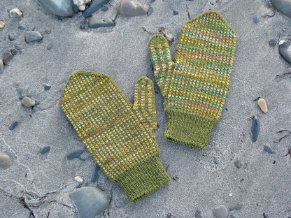 Fiesta Mittens by Lucy Neatby | Digital Patterns