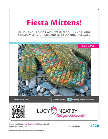 Fiesta Mittens by Lucy Neatby | Digital Patterns