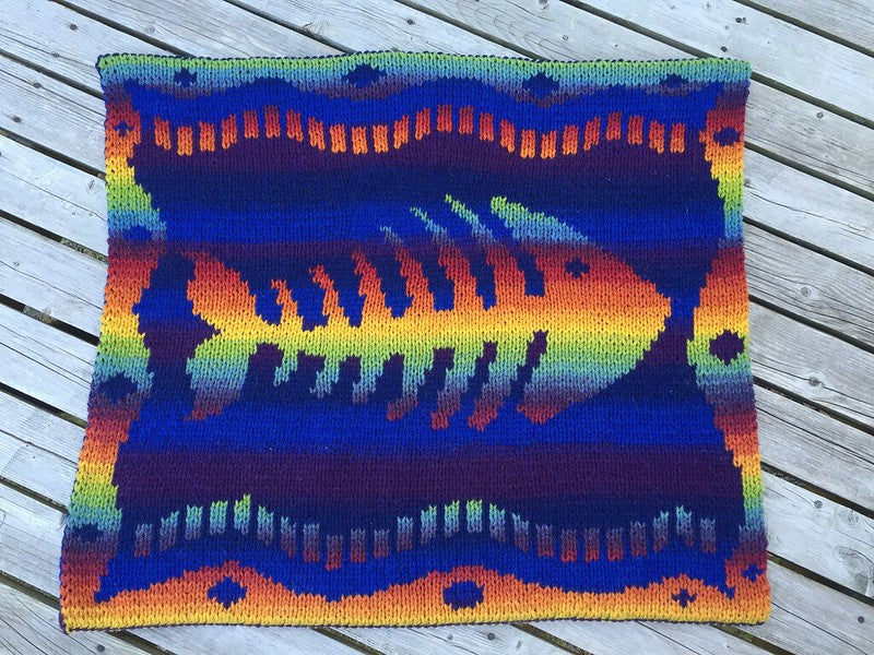Fishbone DK Blanket by Lucy Neatby - Digital Pattern