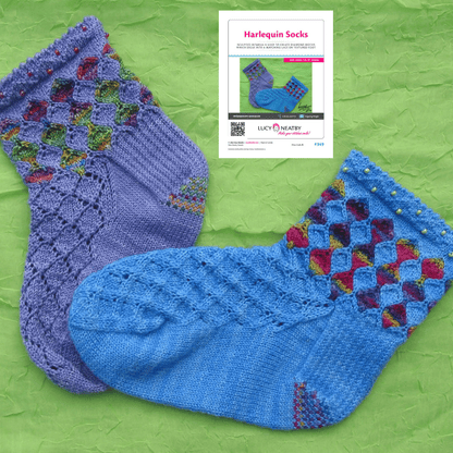 Harlequin Socks by Lucy Neatby | Digital Pattern