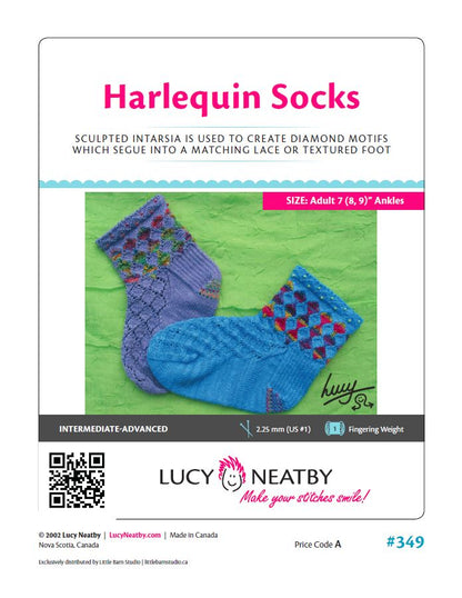 Harlequin Socks by Lucy Neatby | Digital Pattern