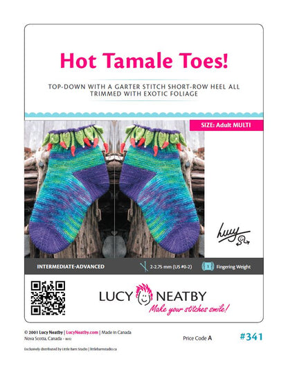 Hot Tamales Toes by Lucy Neatby | Digital Pattern