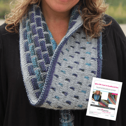 Cache-col et bandeau Igloo DK par Lucy Neatby - Modèle numérique